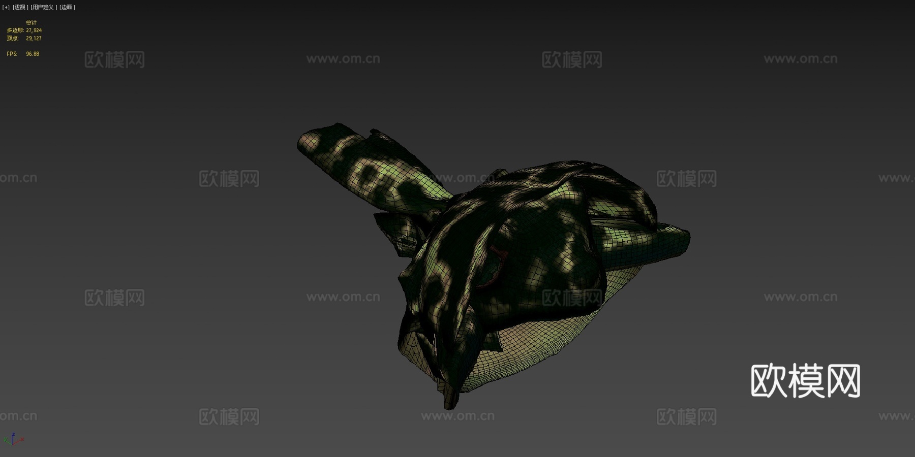 A  里根巴赫芦苇蛙3d模型下载（渲染图4）