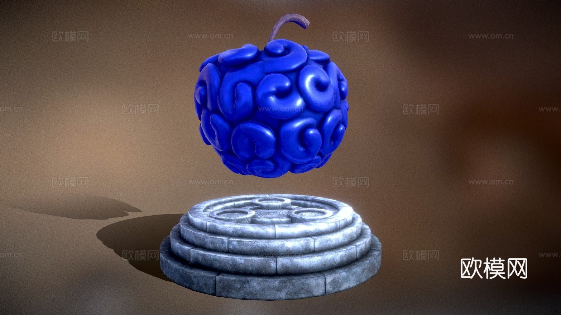 恶魔果实萨拉萨拉海贼王3d模型下载（渲染图1）