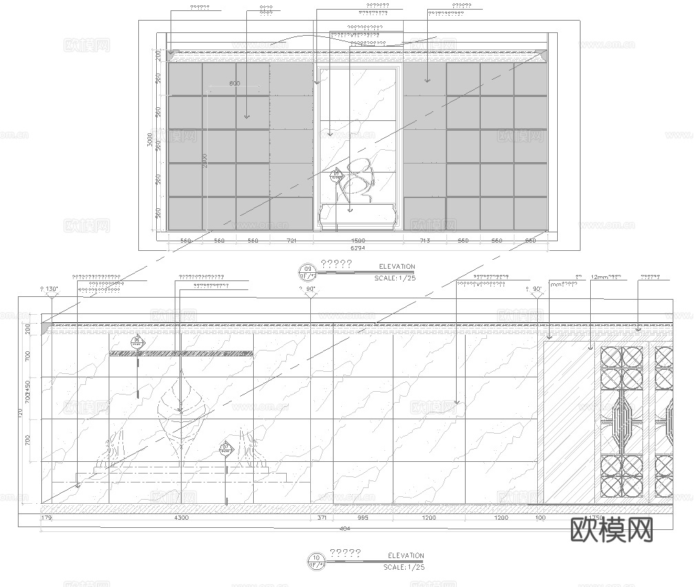 高档KTV酒吧  最新全套施工图设计cad施工图