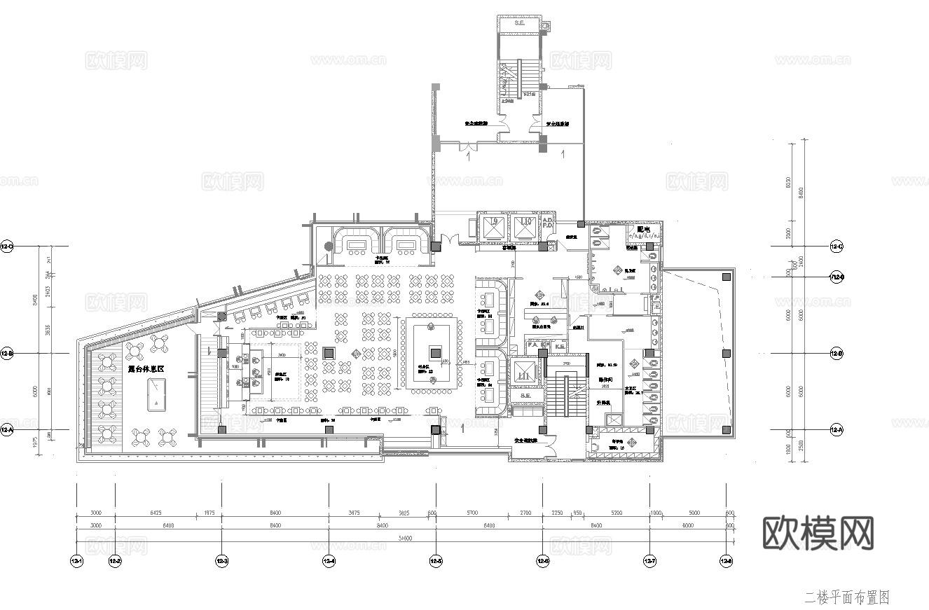 高档时尚KTV酒吧 最新全套施工图设计cad施工图