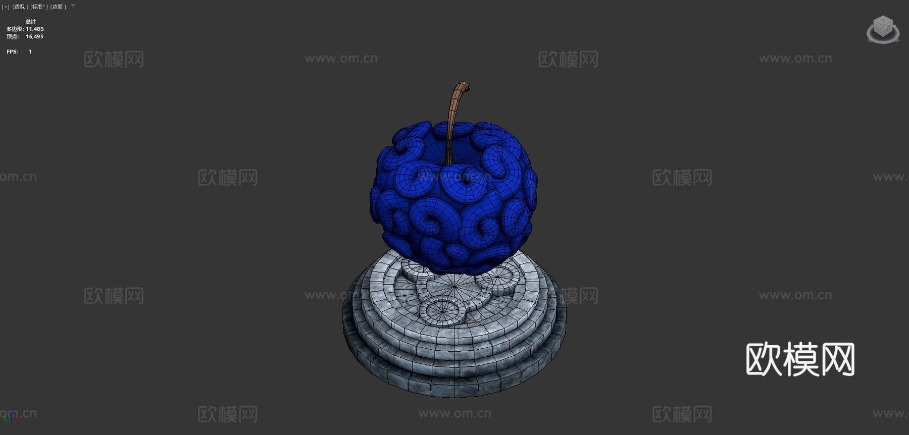 恶魔果实萨拉萨拉海贼王3d模型下载（渲染图4）