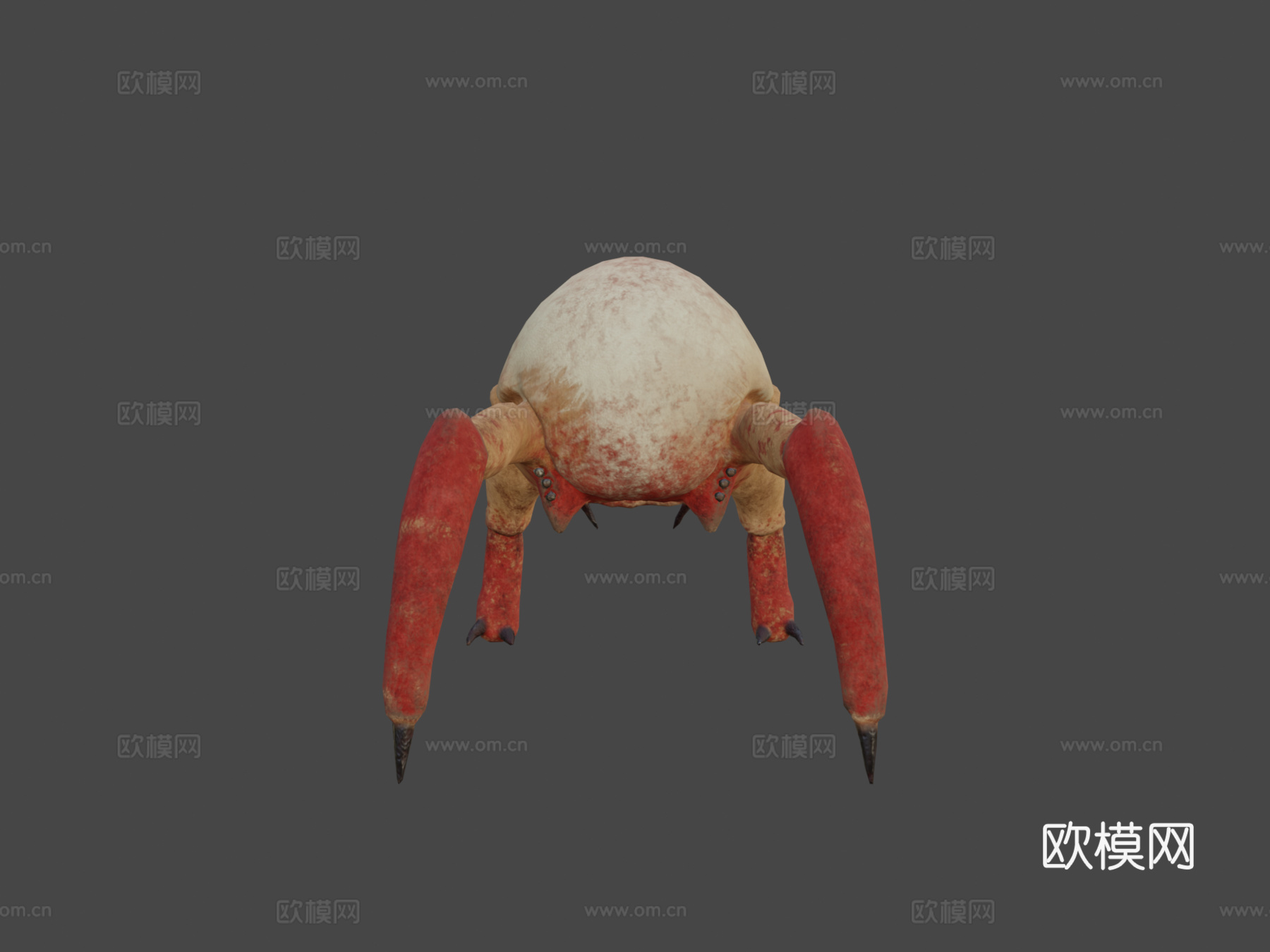 经典头蟹3d模型下载（渲染图5）