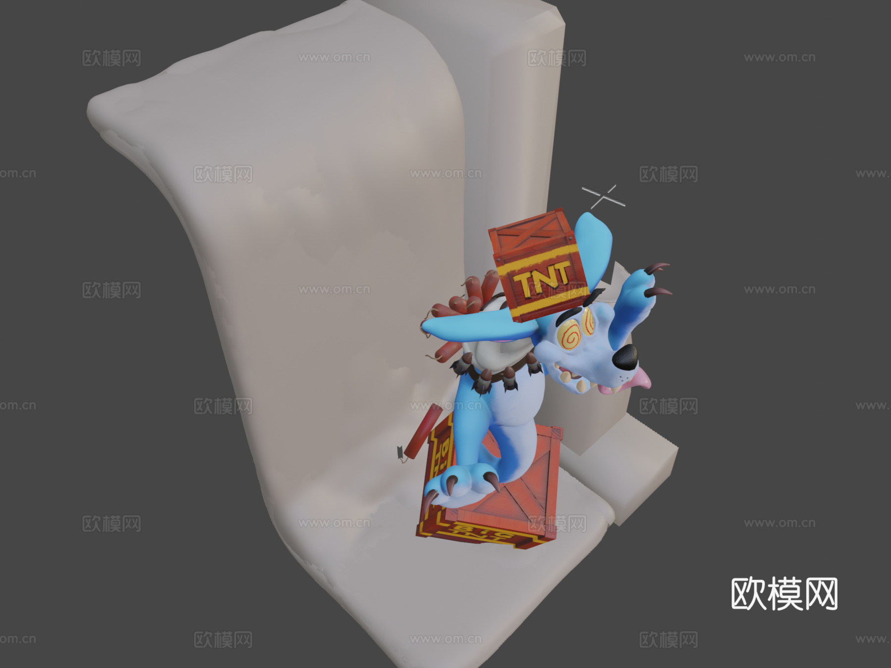 撕裂者袋鼠3d模型下载（渲染图6）