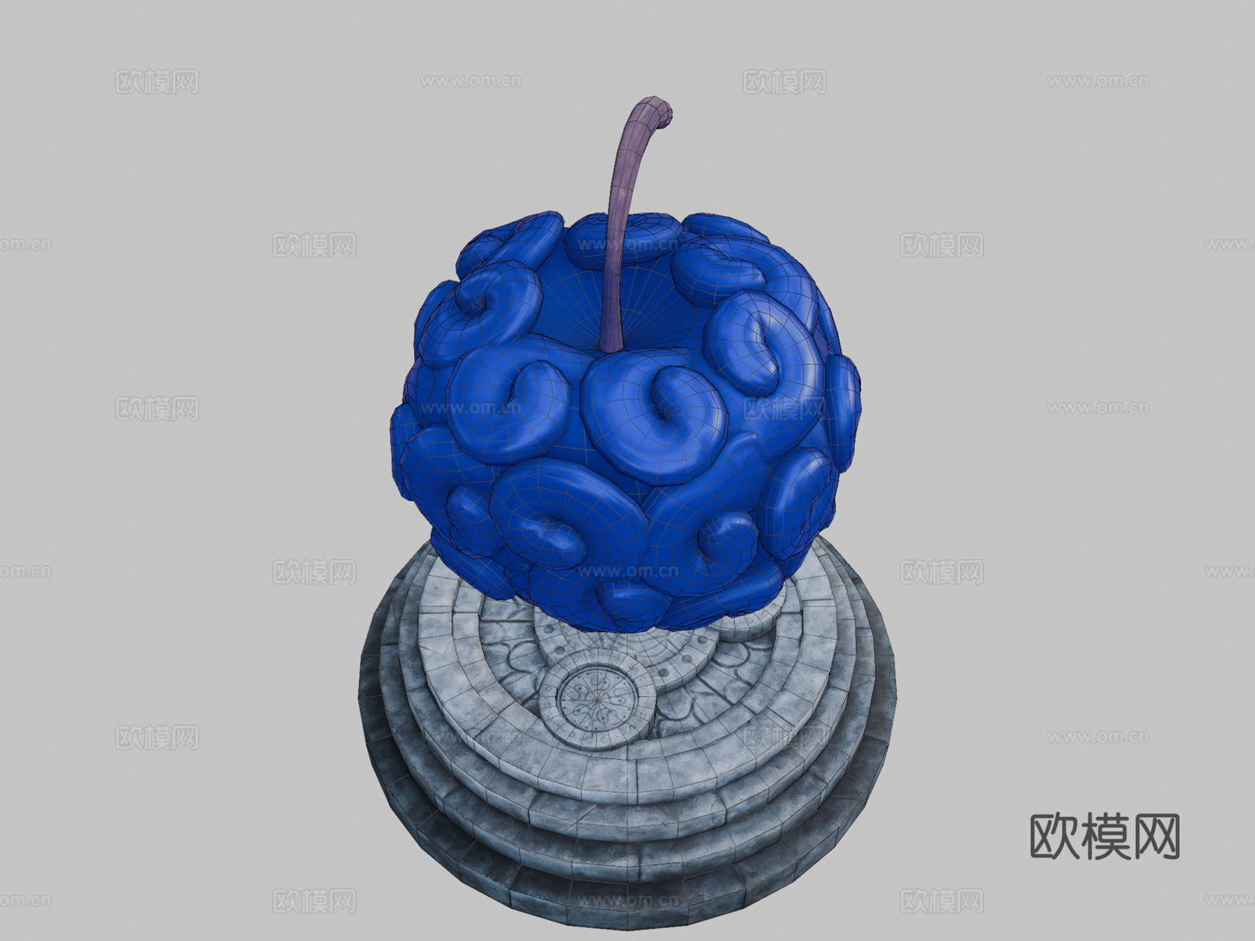 恶魔果实萨拉萨拉海贼王3d模型下载（渲染图2）