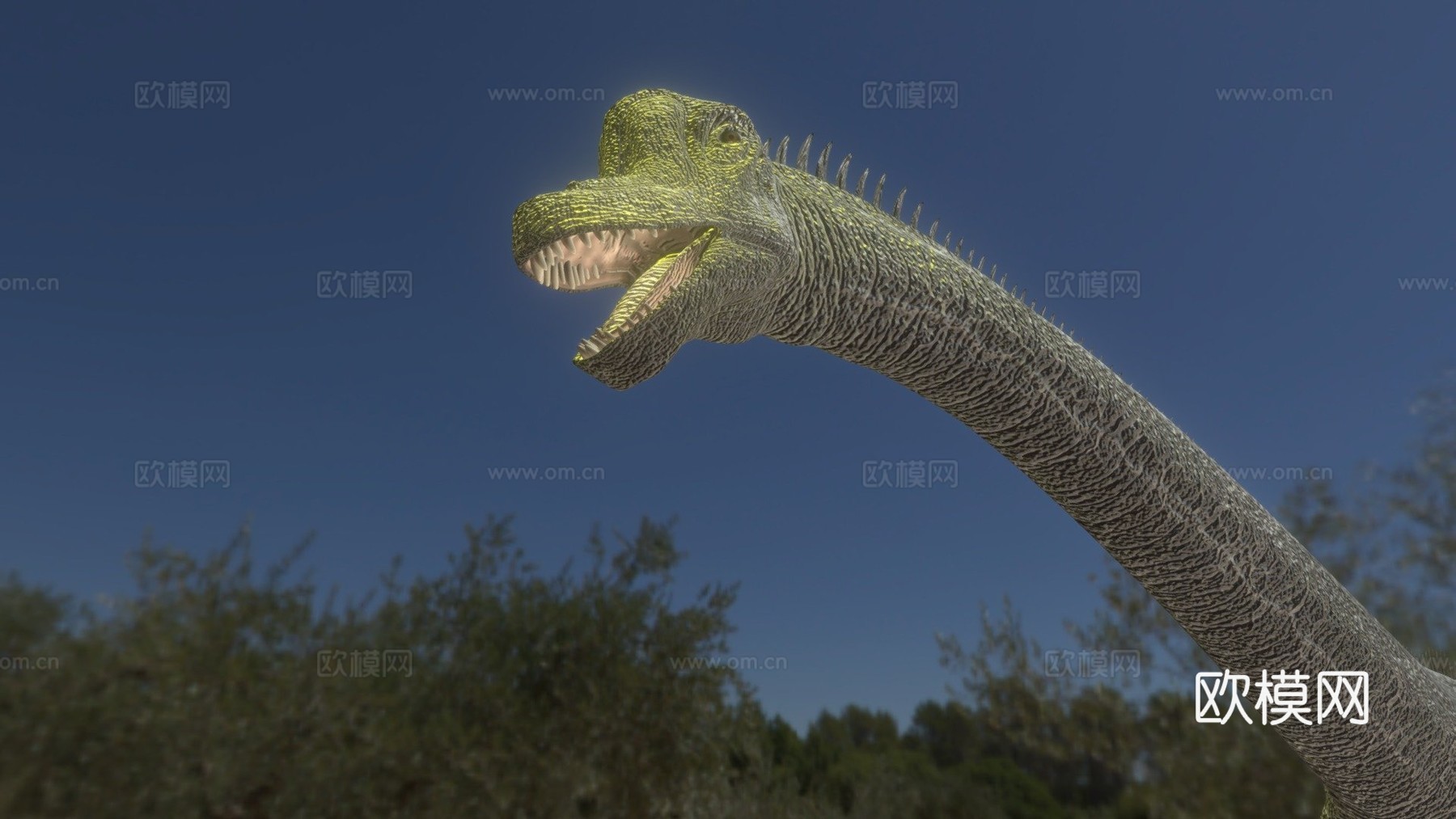 腕龙3d模型下载（渲染图1）