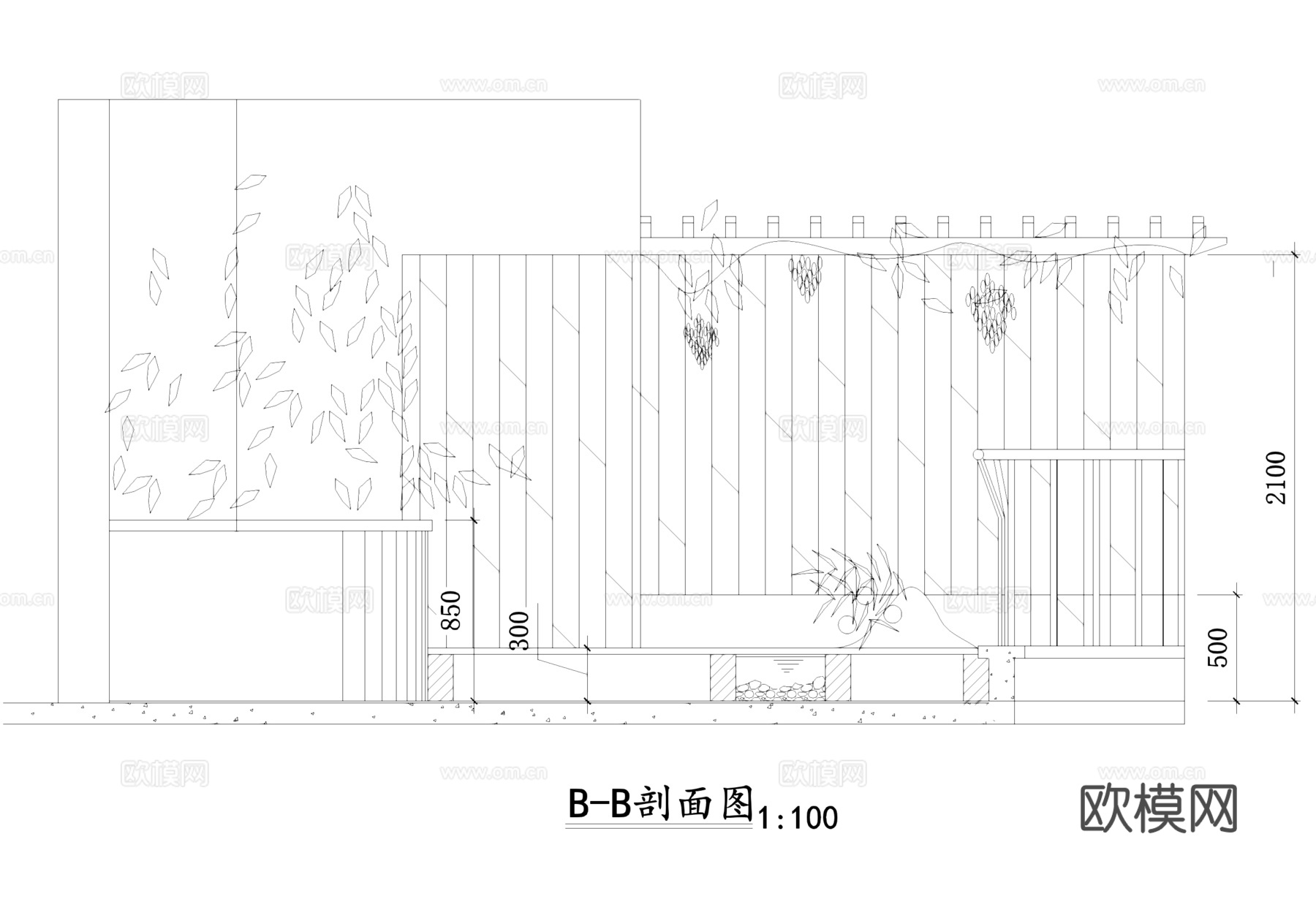 阳台花园景观CAD施工图集cad施工图