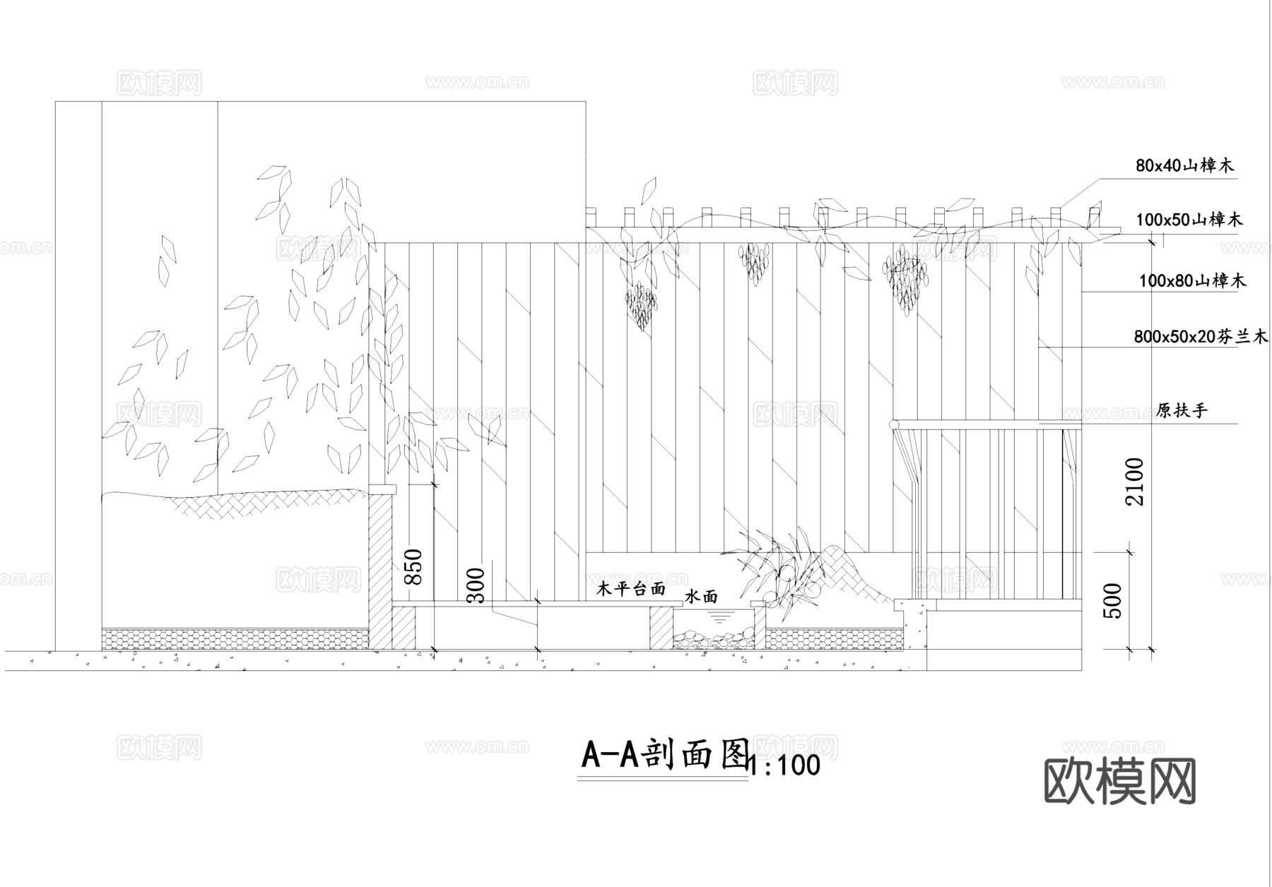 阳台花园景观CAD施工图集cad施工图