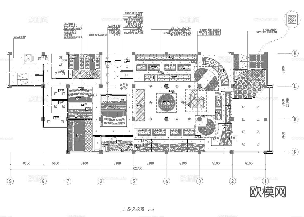高档时尚KTV酒吧 最新全套施工图设计cad施工图