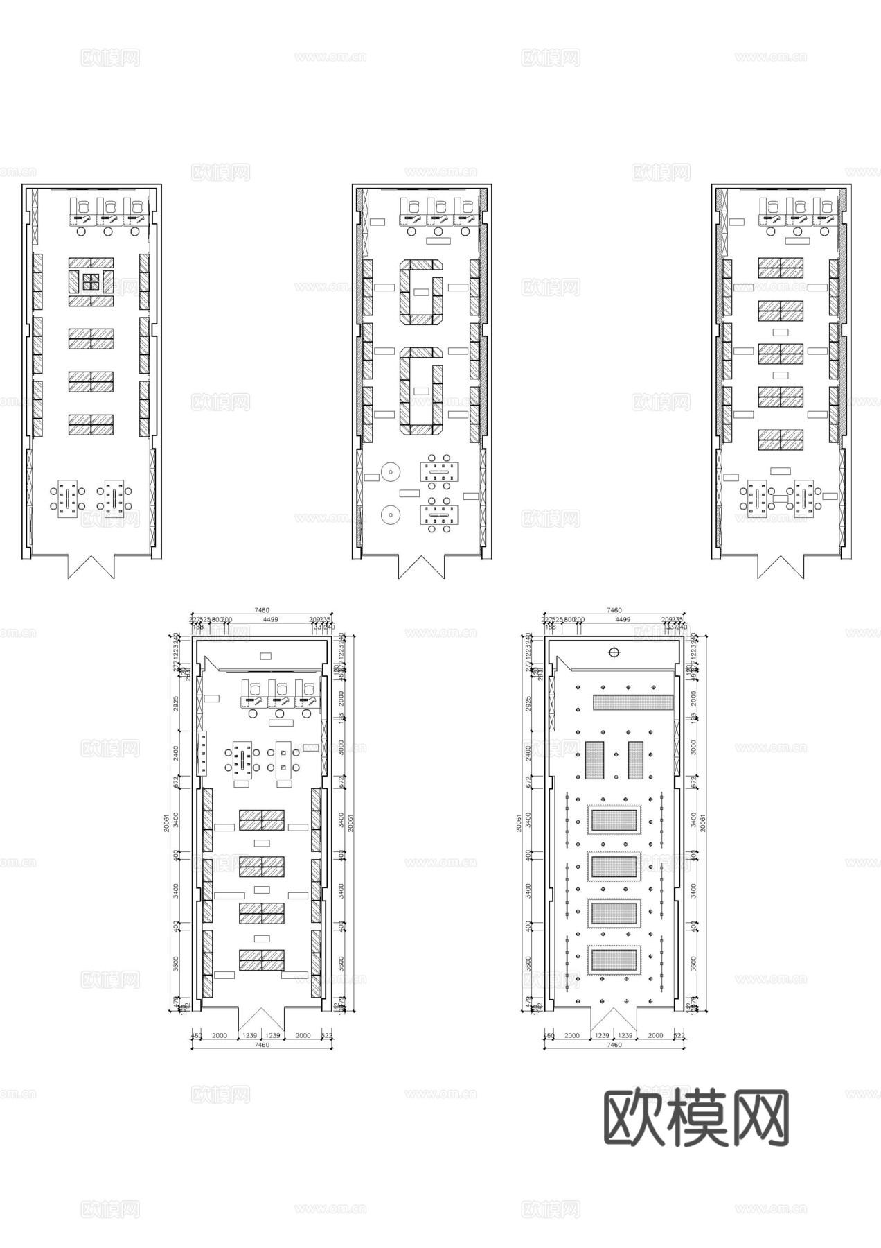 中国移动 手机店 营业厅连锁店 最新平面施工图设计cad施工图