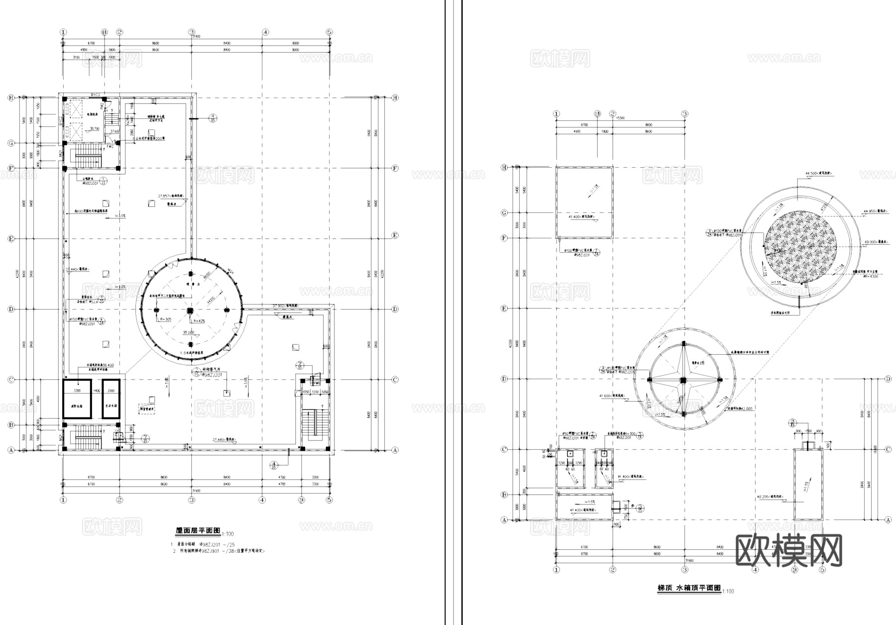 酒店建筑方案设计CAD施工图全套cad施工图