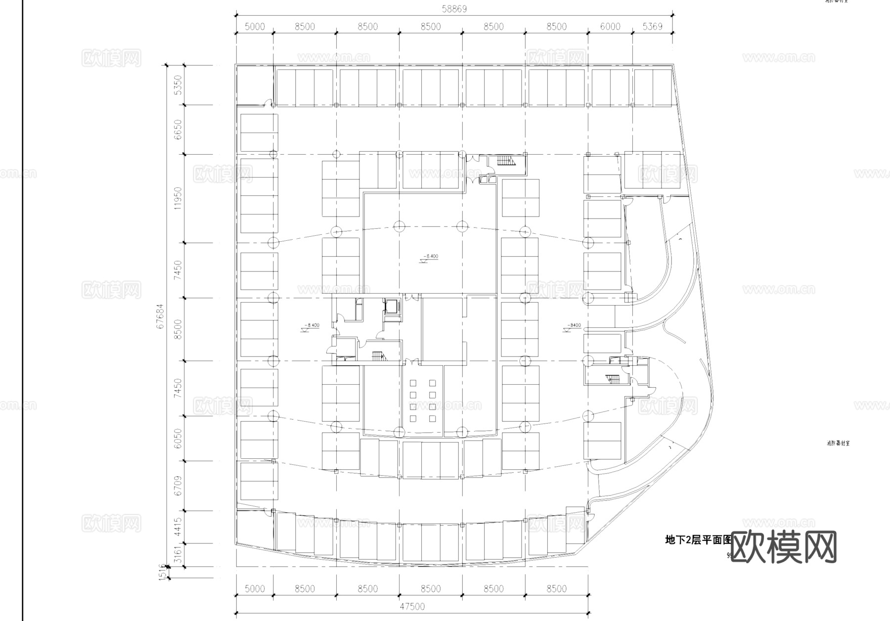 酒店办公高层综合楼建筑CAD施工图集cad施工图