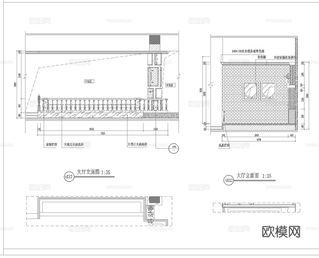 高档时尚KTV酒吧 最新全套施工图设计cad施工图