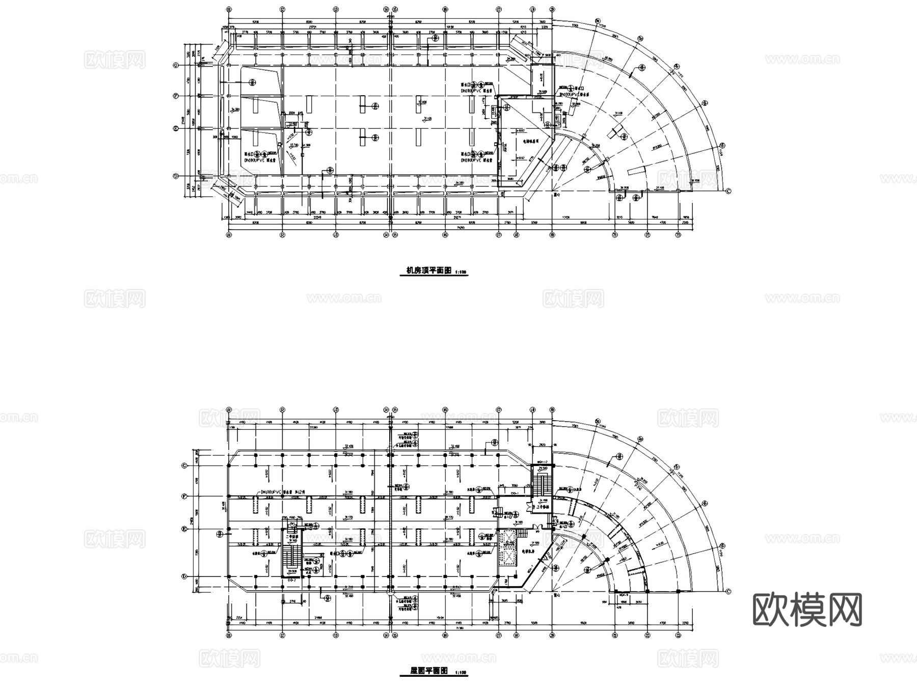 翠湖山庄酒店建筑CAD施工图集cad施工图