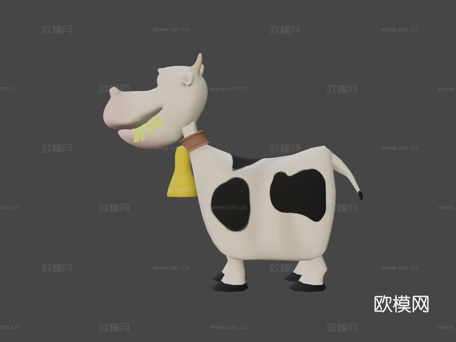 卡通奶牛3d模型下载（渲染图7）
