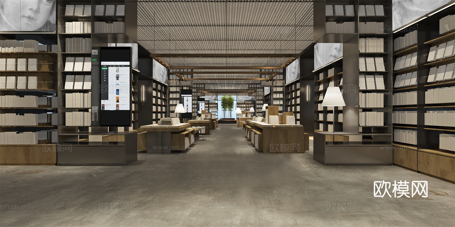 图书馆 书咖 最新全套施工图设计cad施工图