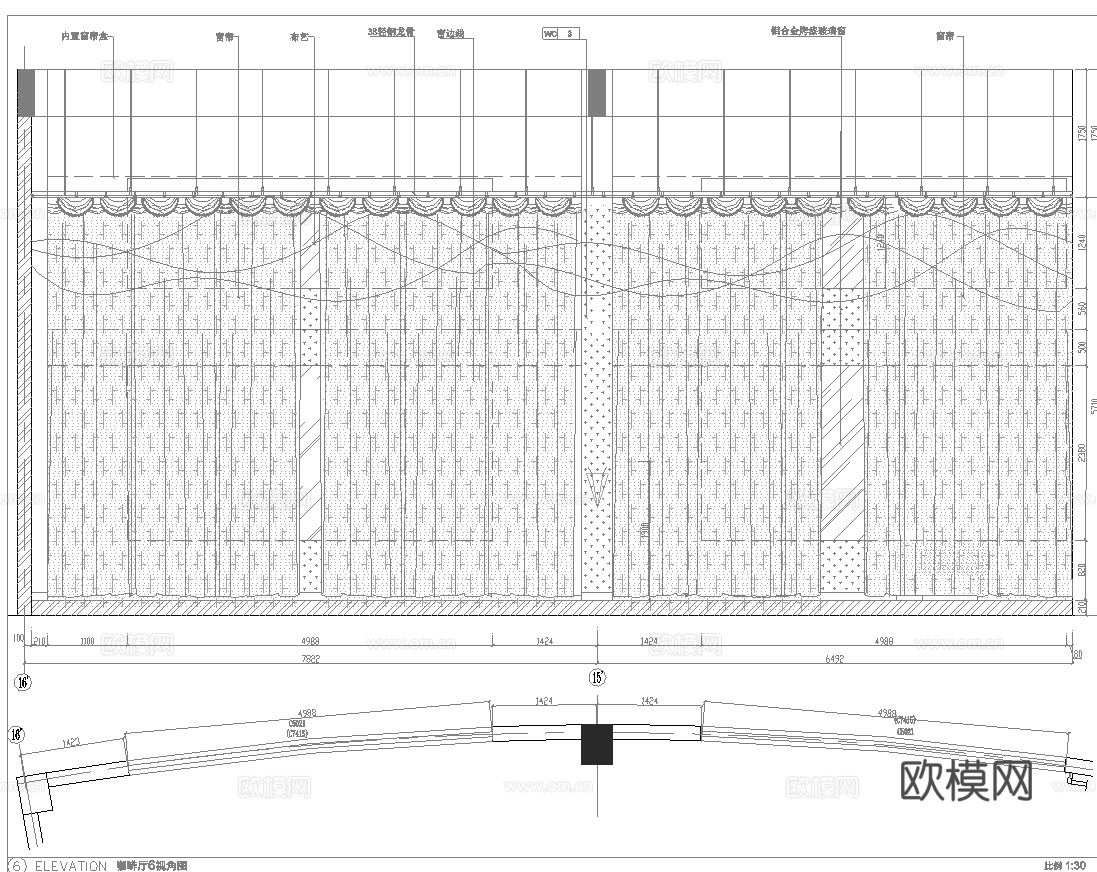 咖啡厅 最新全套施工图设计cad施工图