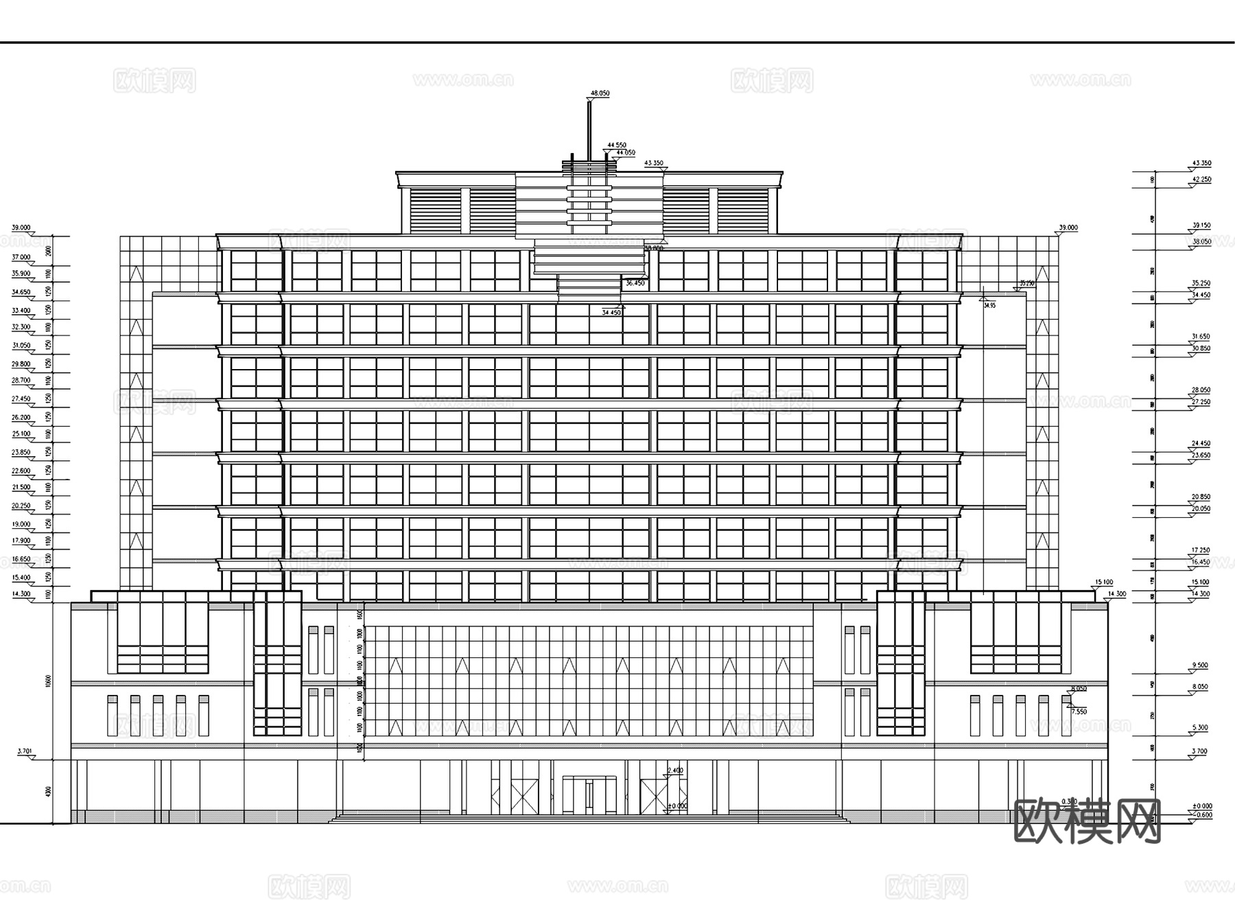 酒店建筑CAD施工图集cad施工图