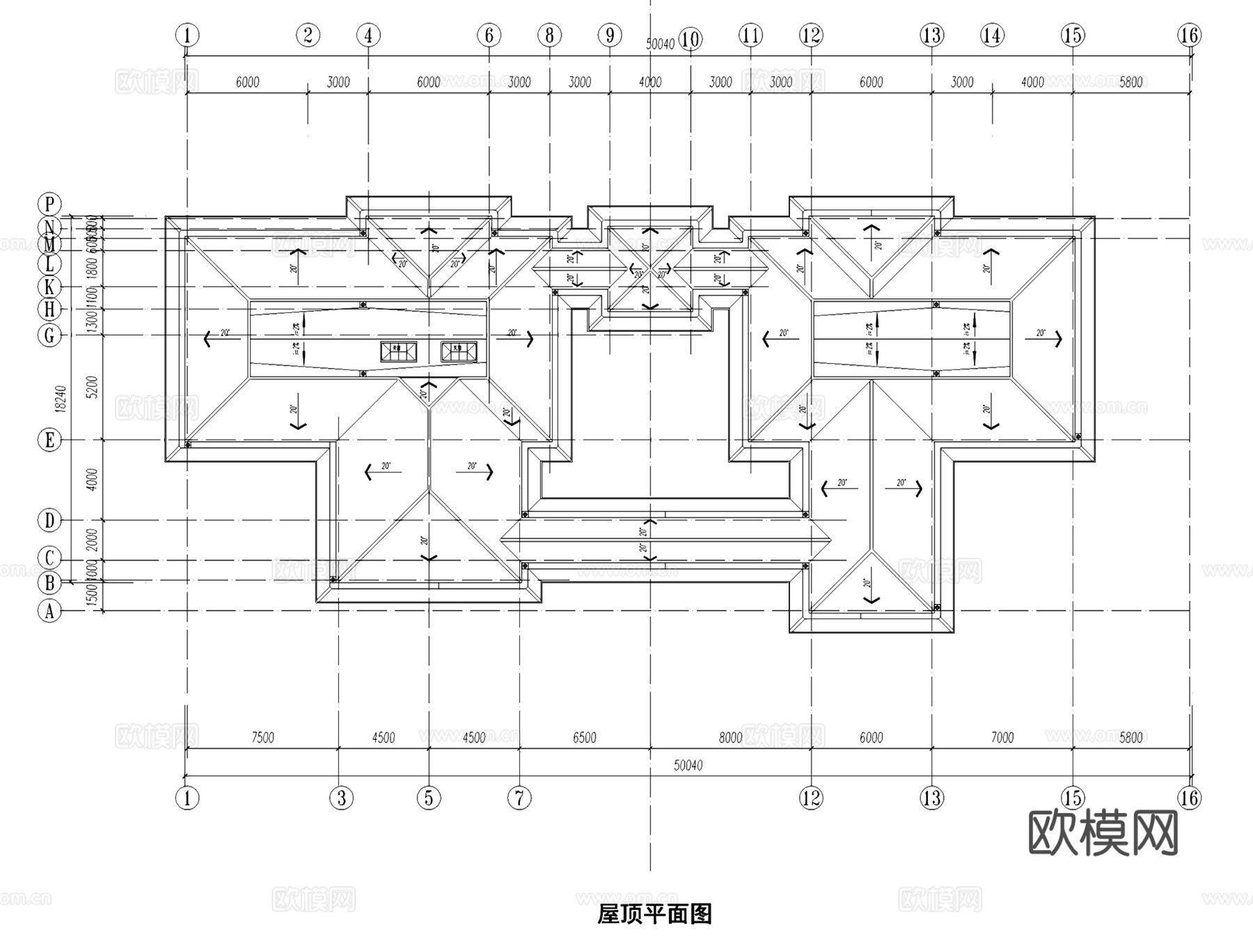 健身中心建筑CAD施工图集cad施工图