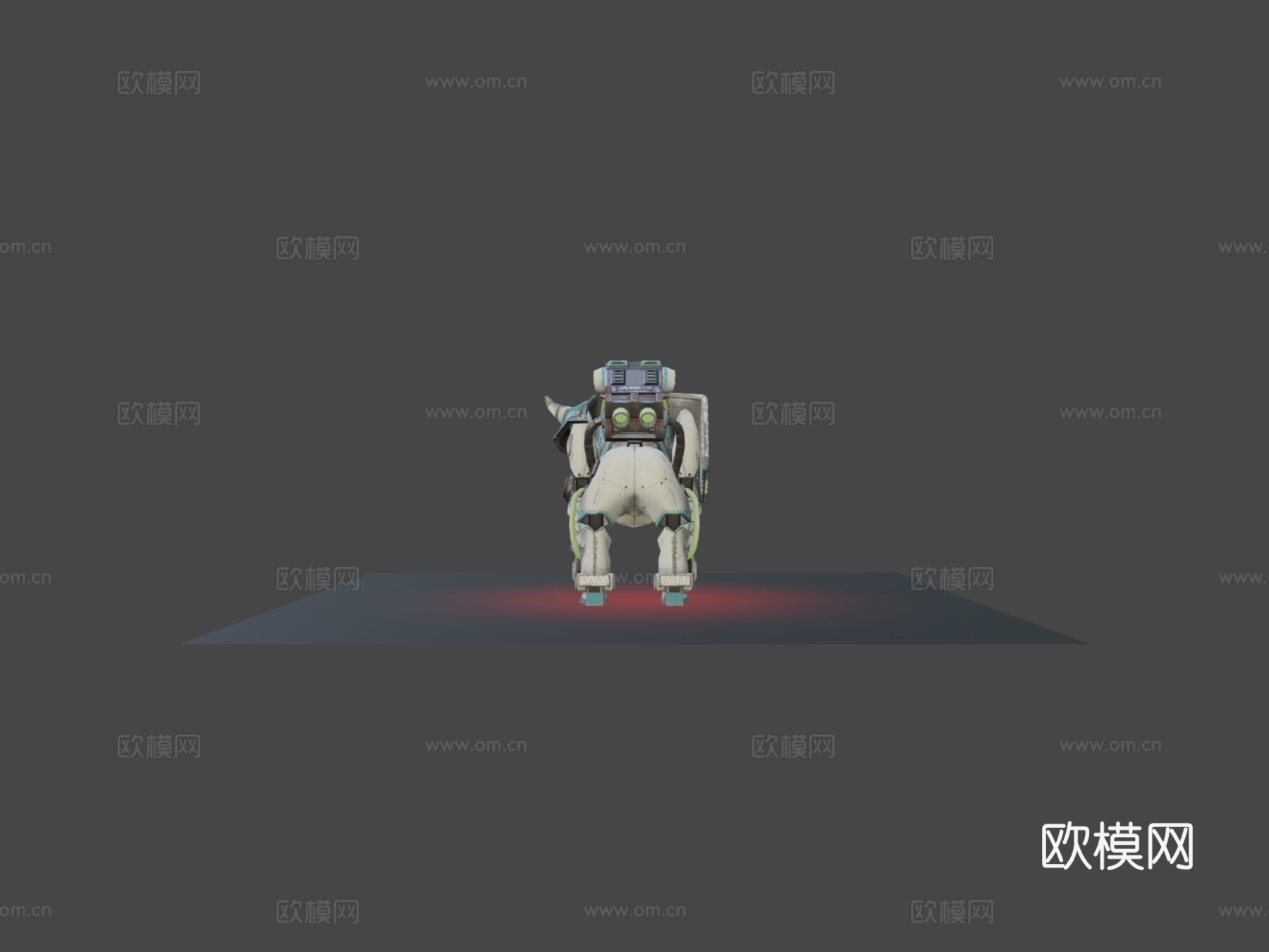 GR003  大猩猩赛博格3d模型下载（渲染图5）