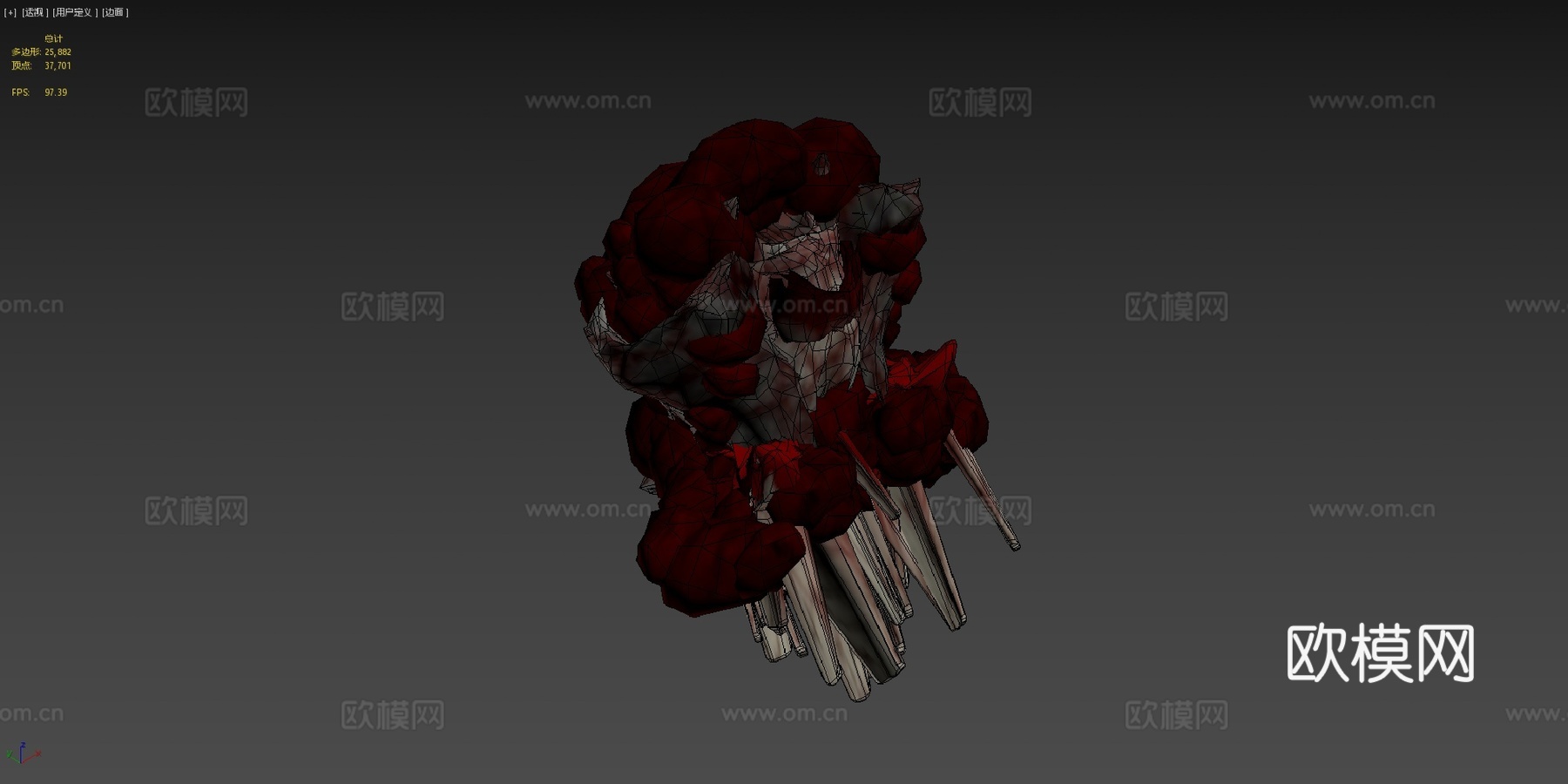 大猩猩动物园精神病3d模型下载（渲染图4）