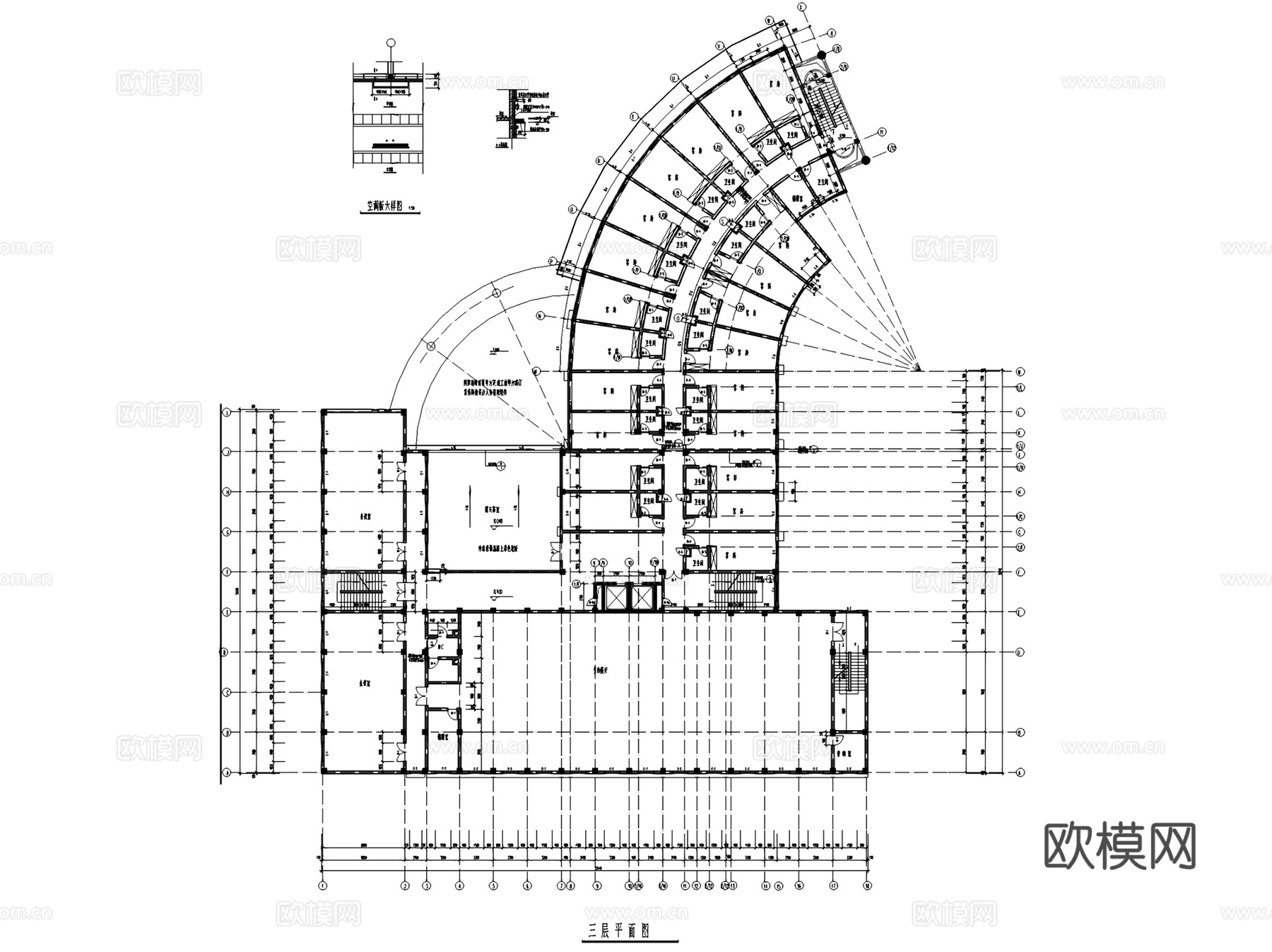 酒店建筑设计CAD施工图集cad施工图