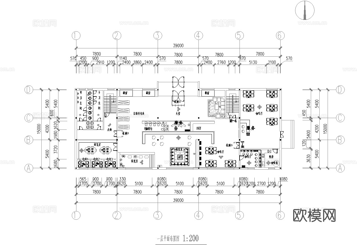 图书馆 书店 最新全套施工图设计cad施工图