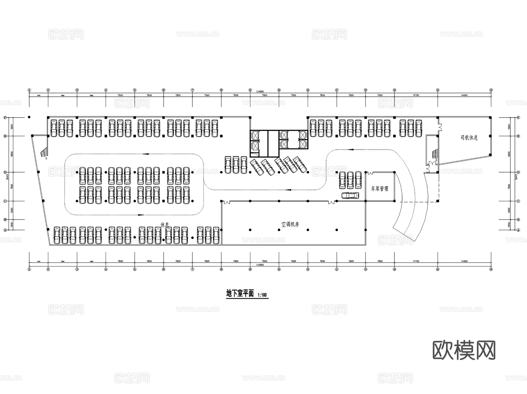 酒店平立面建筑CAD施工图集cad施工图