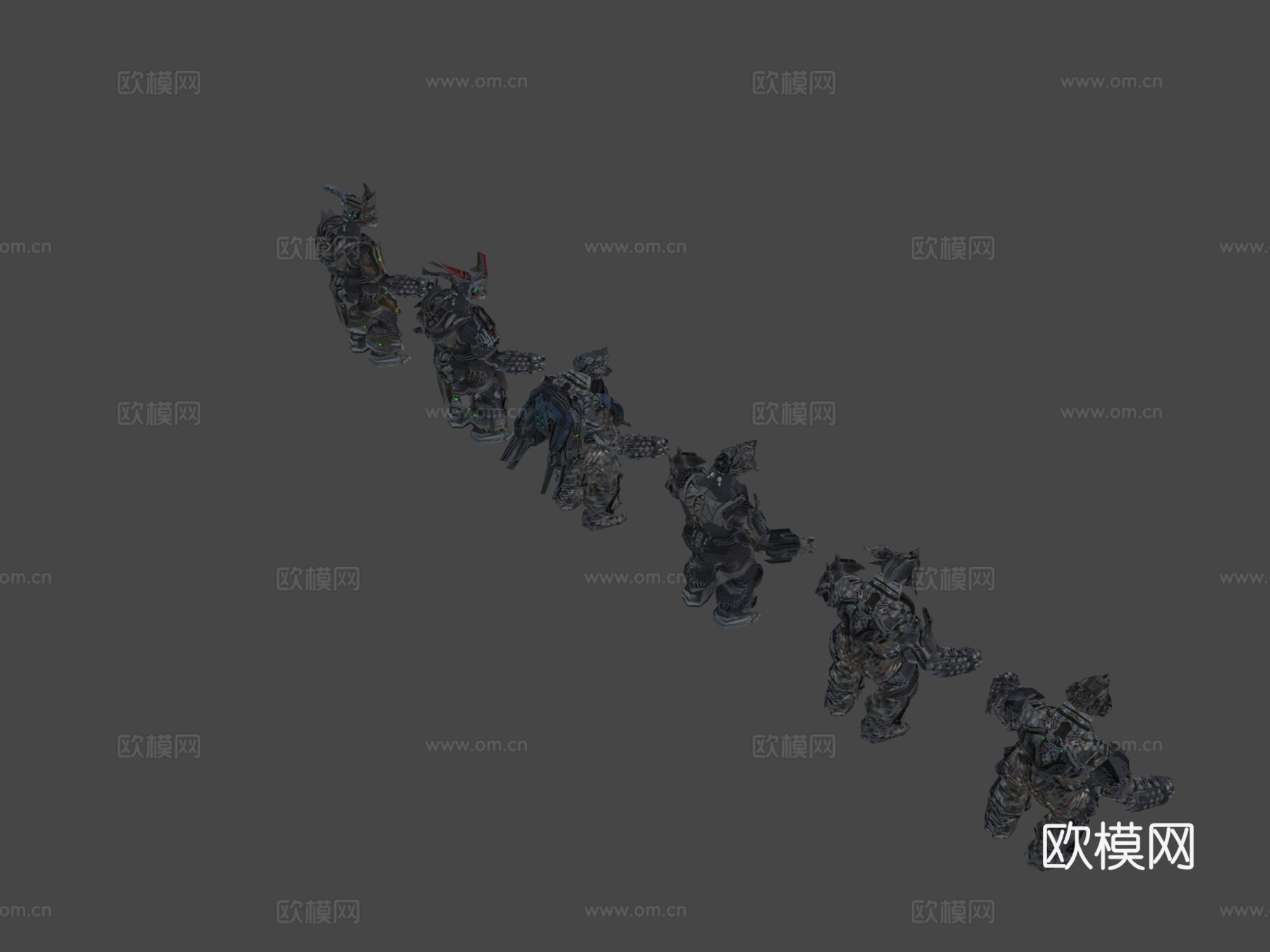 敌人光环3星盟野猪兽3d模型下载（渲染图1）