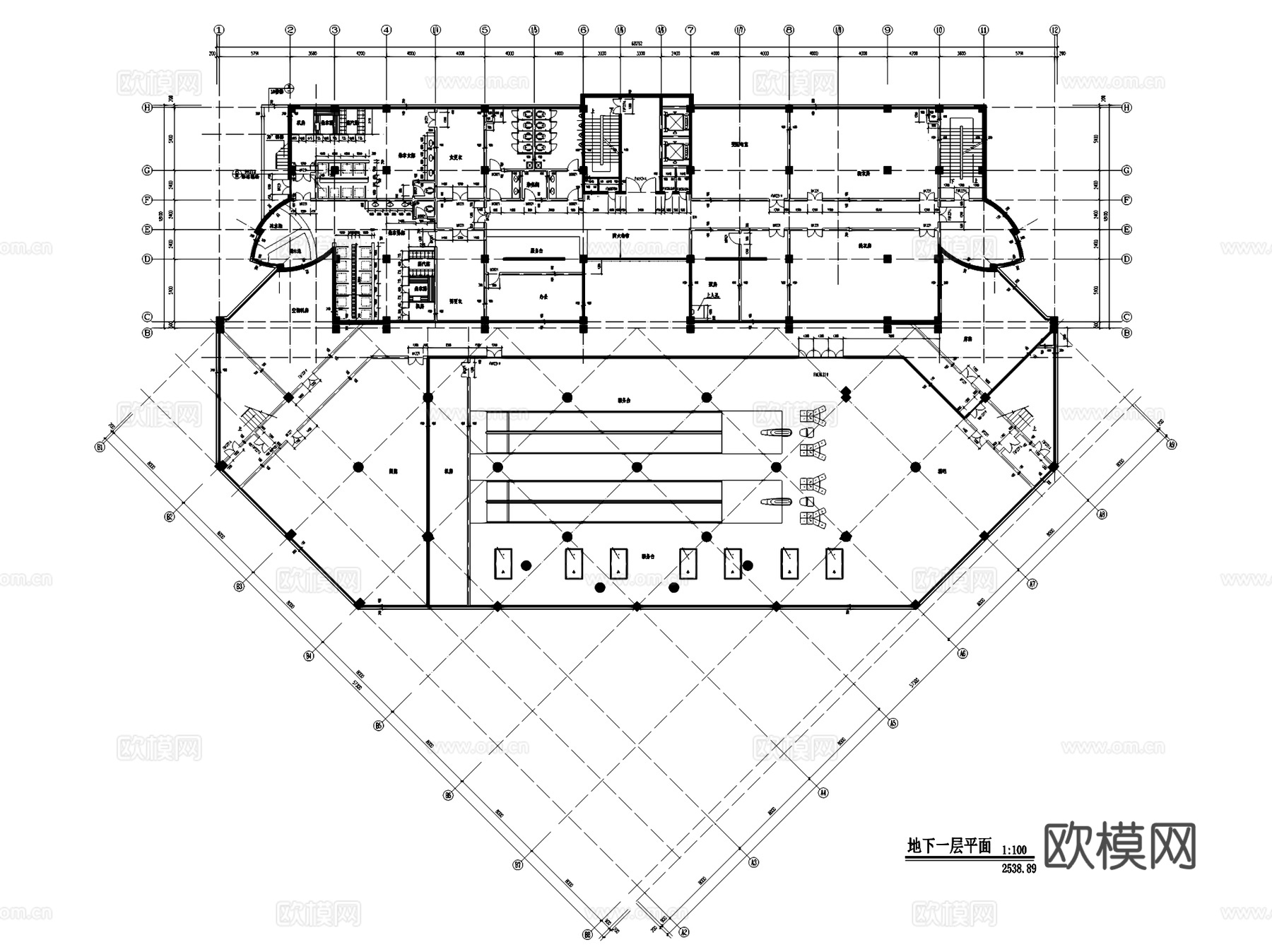 酒店建筑CAD施工图集cad施工图