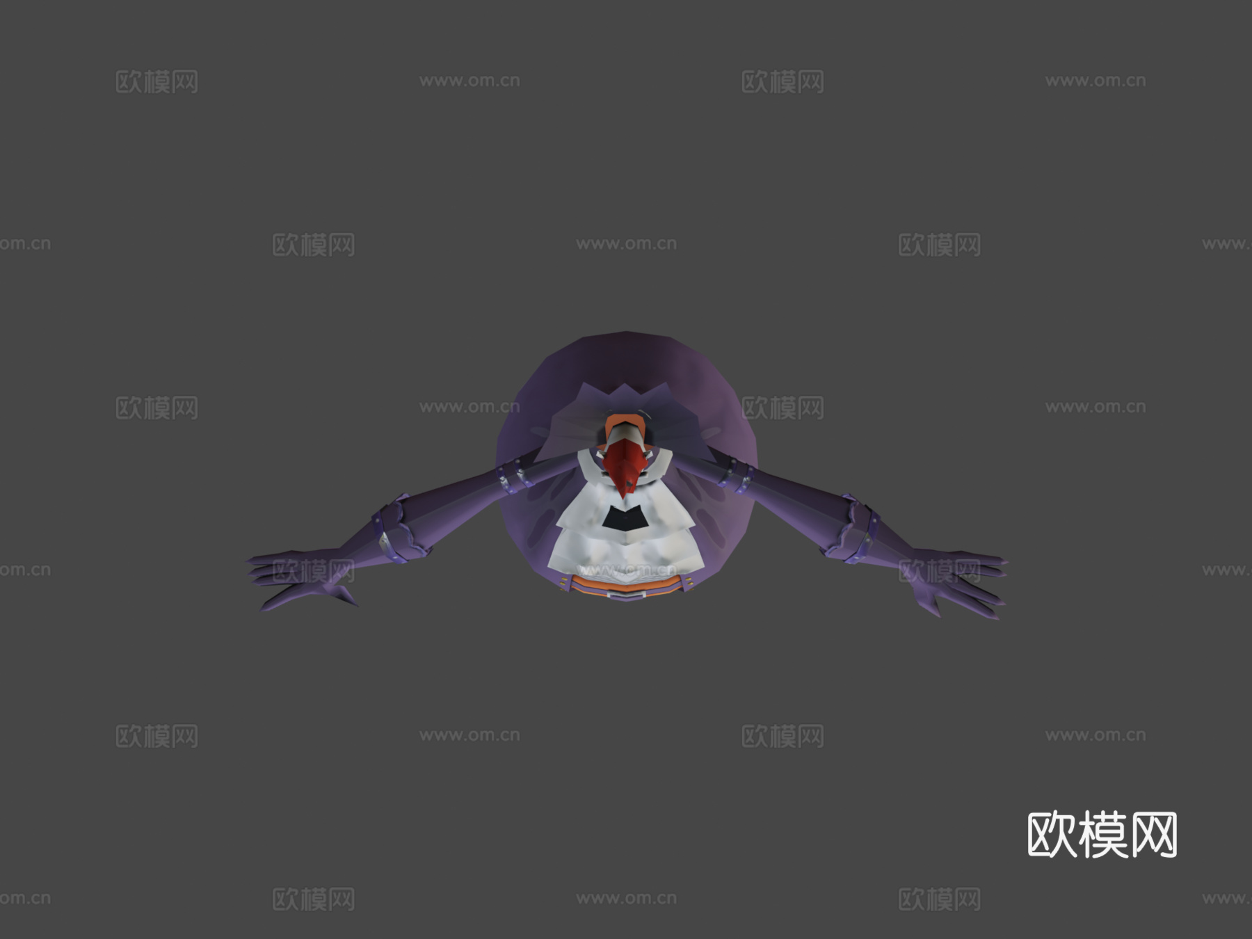 月光莫利亚3d模型下载（渲染图5）