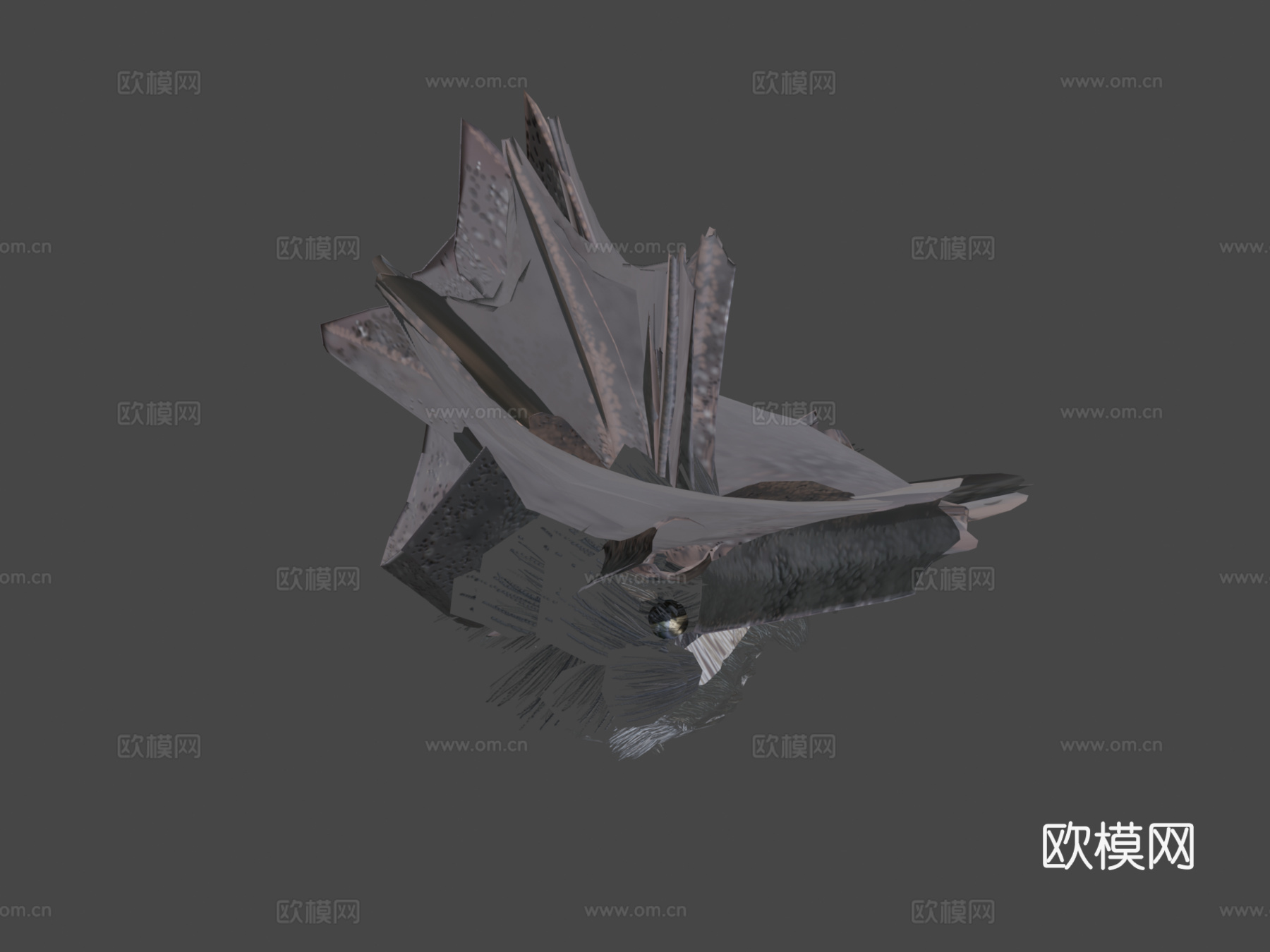 普通吸血蝠圆头叶口蝠3d模型下载（渲染图6）