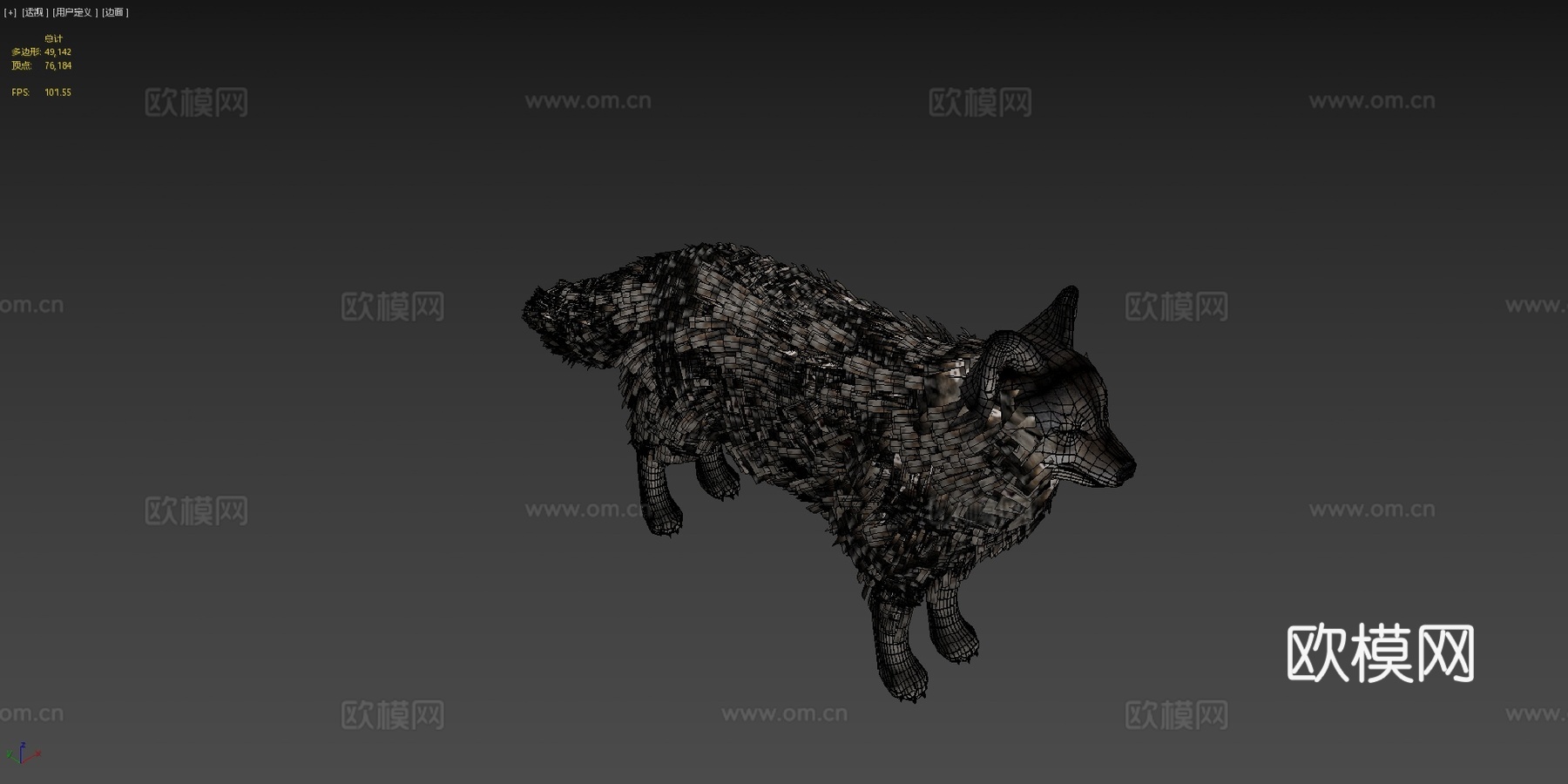 逼真狼3d模型下载（渲染图4）