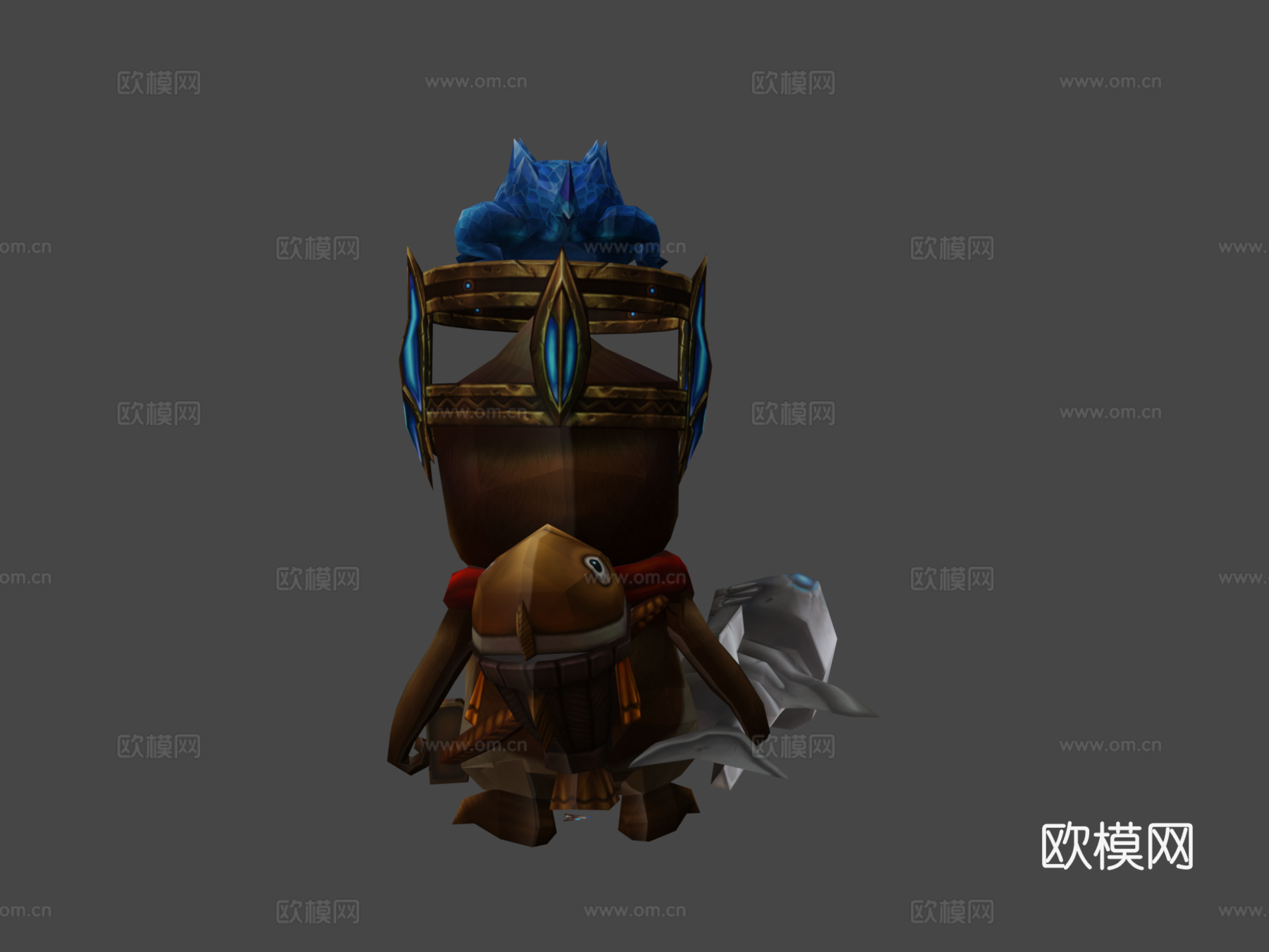 企鹅3d模型下载（渲染图6）