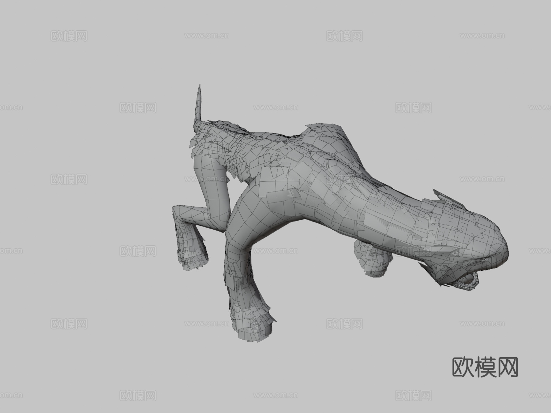 寻血猎犬3d模型下载（渲染图3）