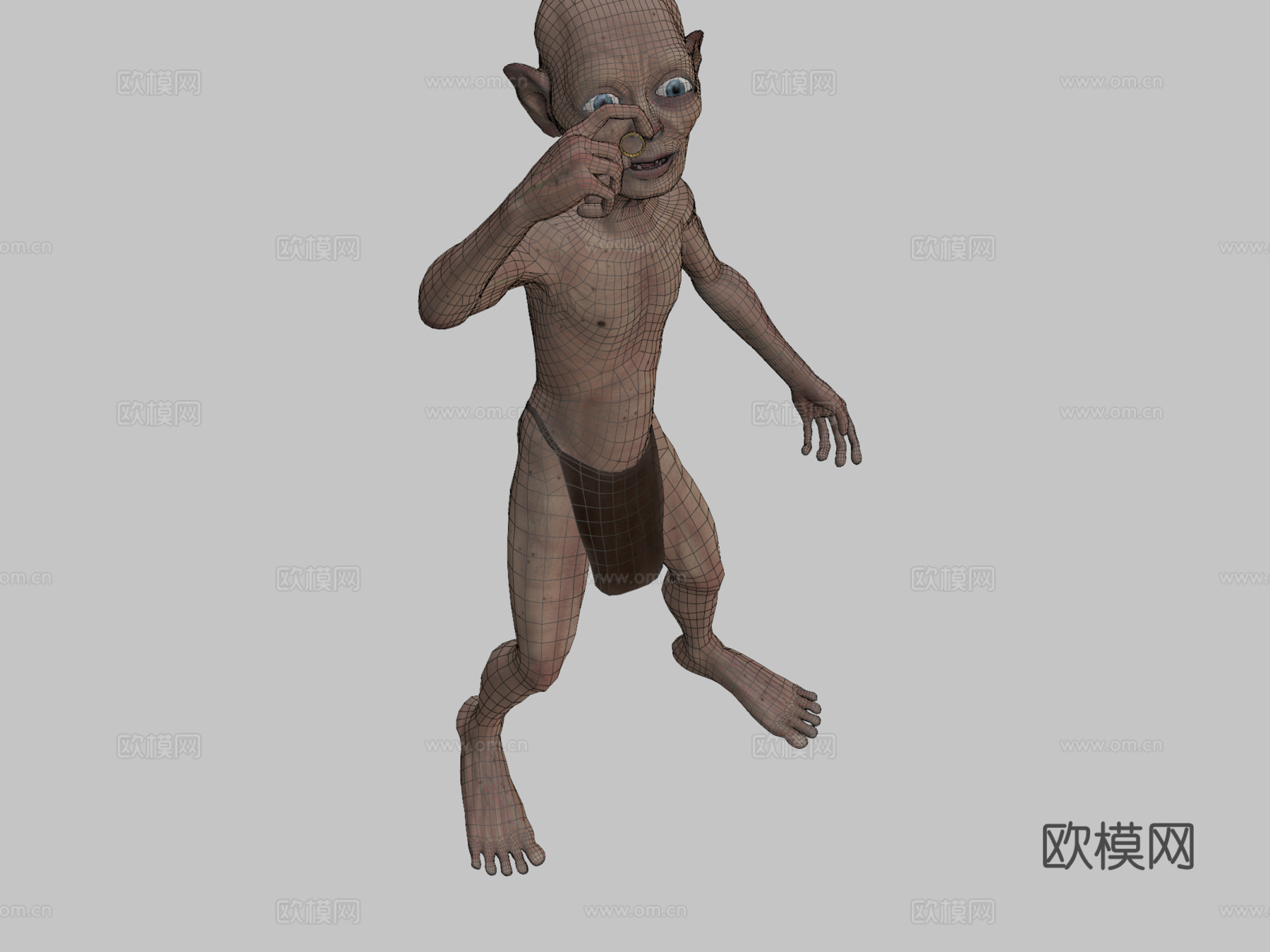 咕噜  我的宝贝3d模型下载（渲染图2）