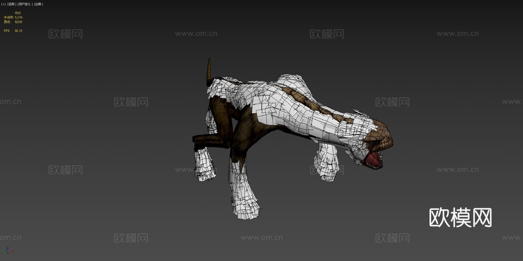 寻血猎犬3d模型下载（渲染图4）