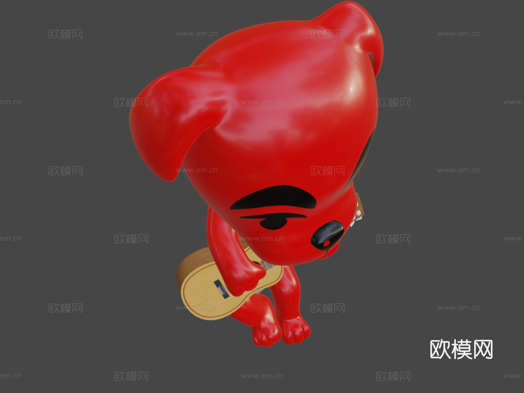 KK滑手  动物森友会3d模型下载（渲染图6）