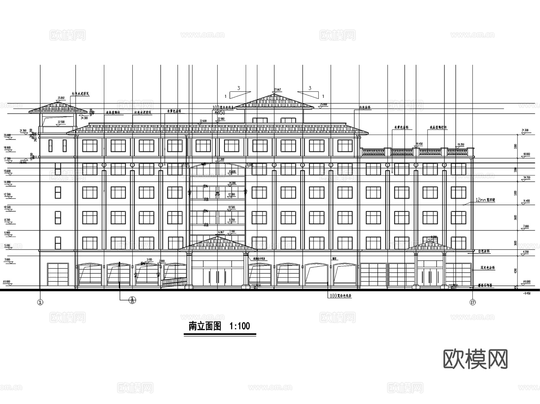 酒店建筑全套CAD施工图集cad施工图