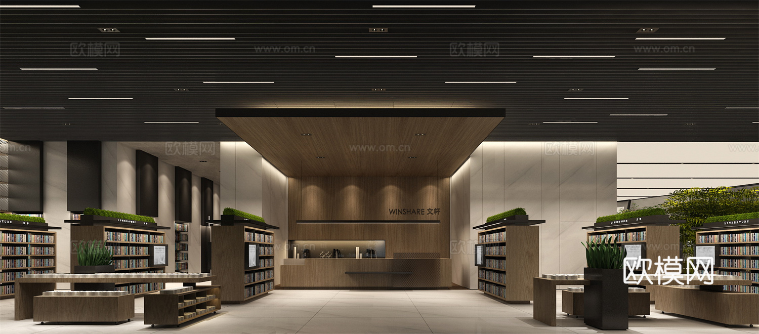 图书馆 书咖 最新全套施工图设计cad施工图