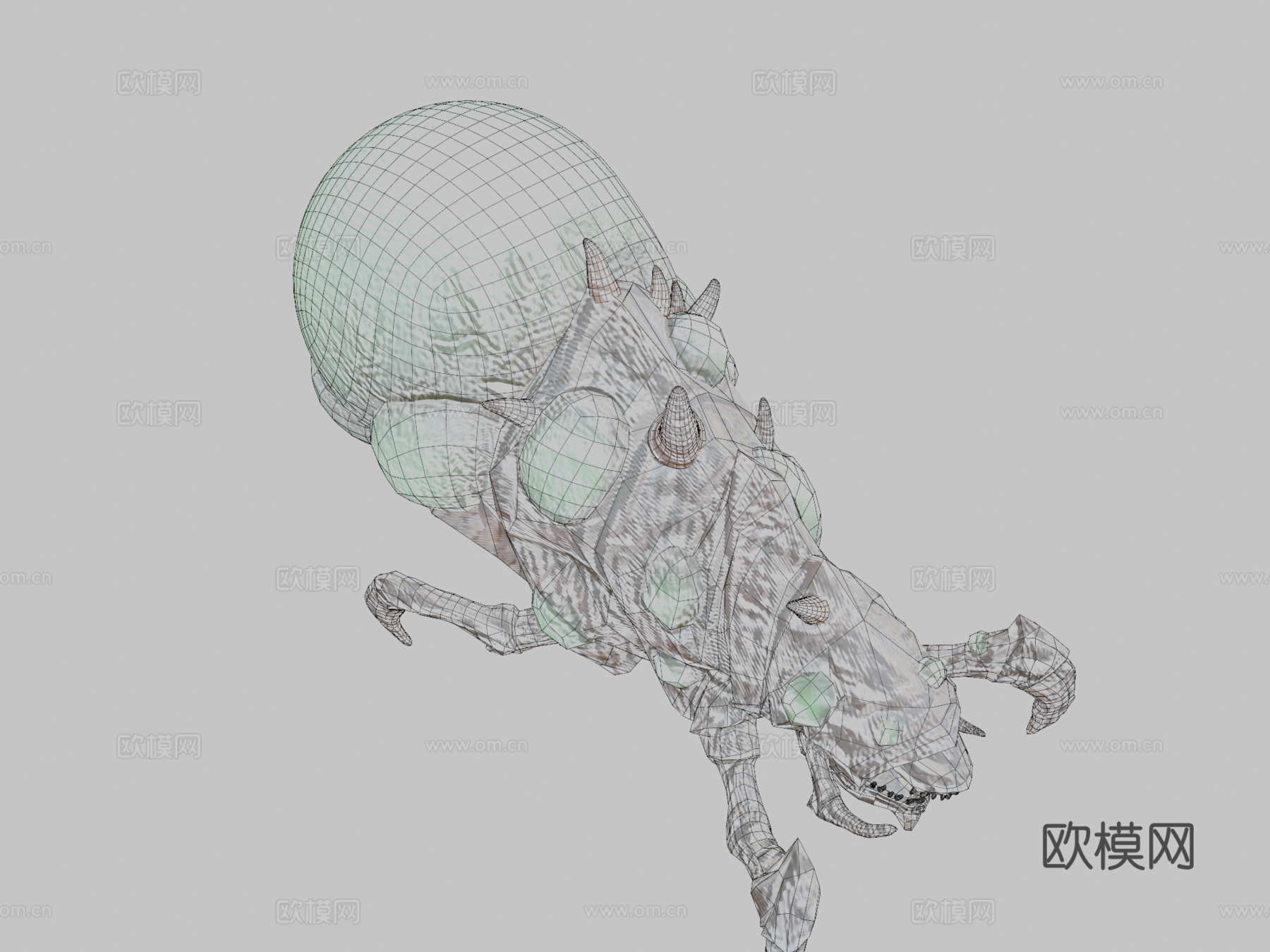 毒暴虫3d模型下载（渲染图2）