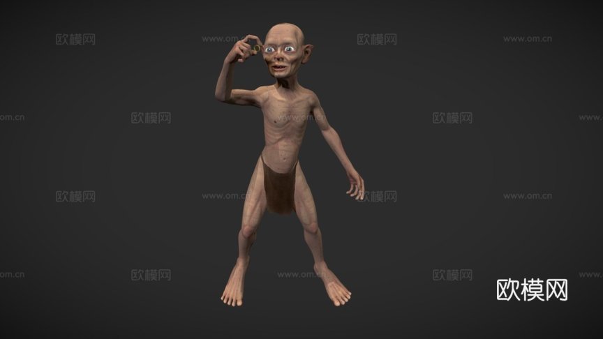 咕噜  我的宝贝3d模型下载（渲染图1）