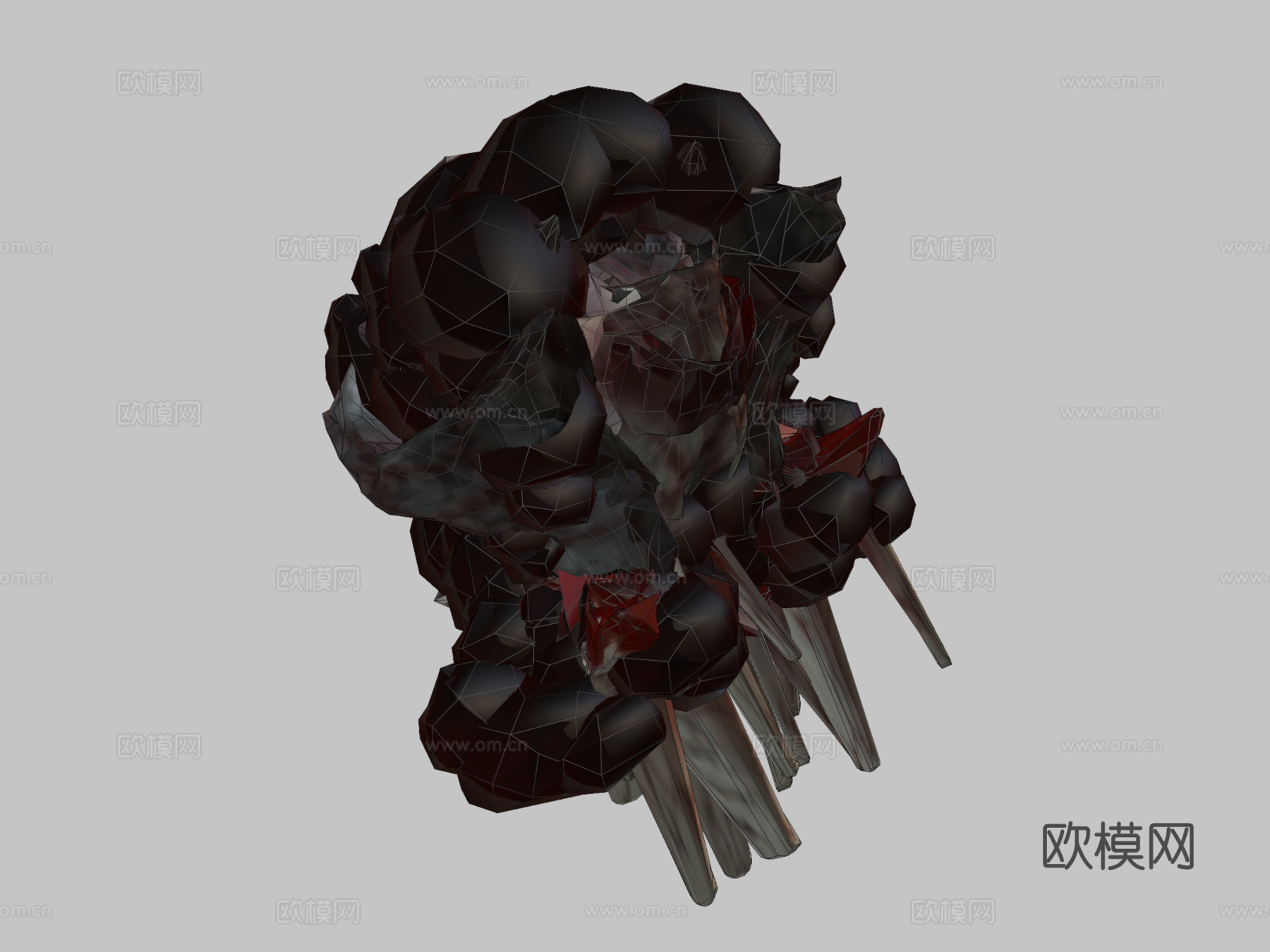 大猩猩动物园精神病3d模型下载（渲染图2）