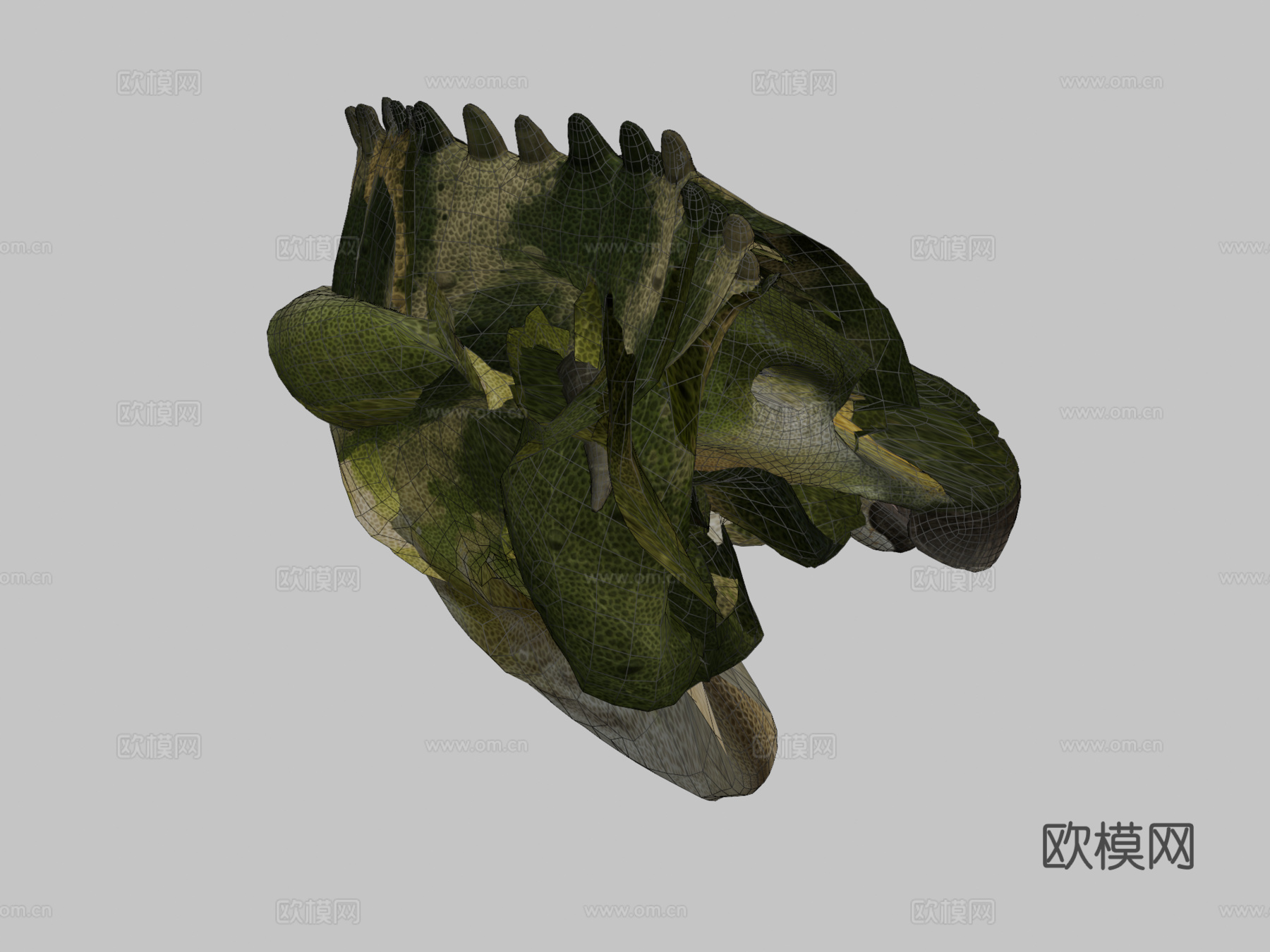 贝尼萨尔禽龙3d模型下载（渲染图2）