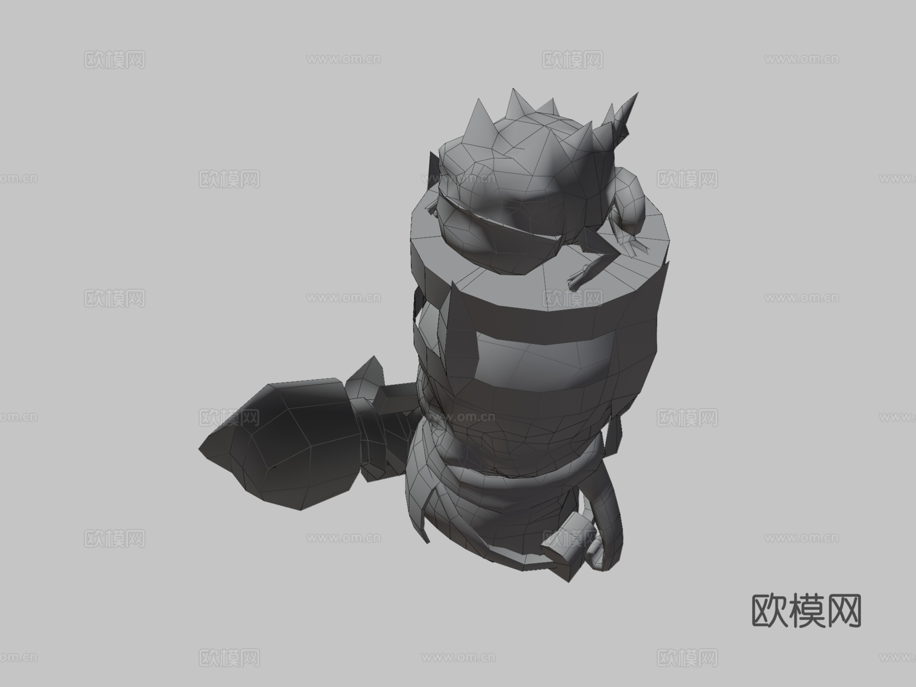 企鹅3d模型下载（渲染图3）