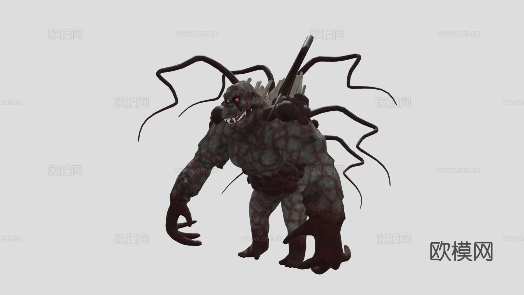 大猩猩动物园精神病3d模型下载（渲染图1）