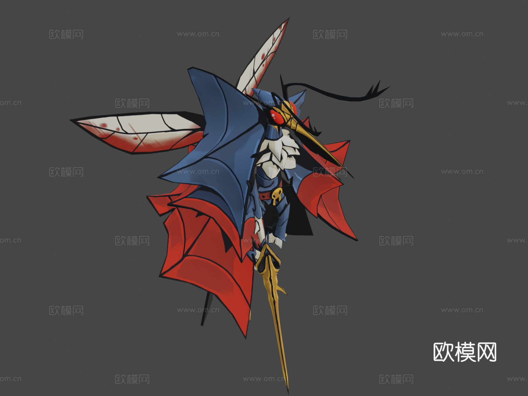 吸血鬼蚊子3d模型下载（渲染图8）