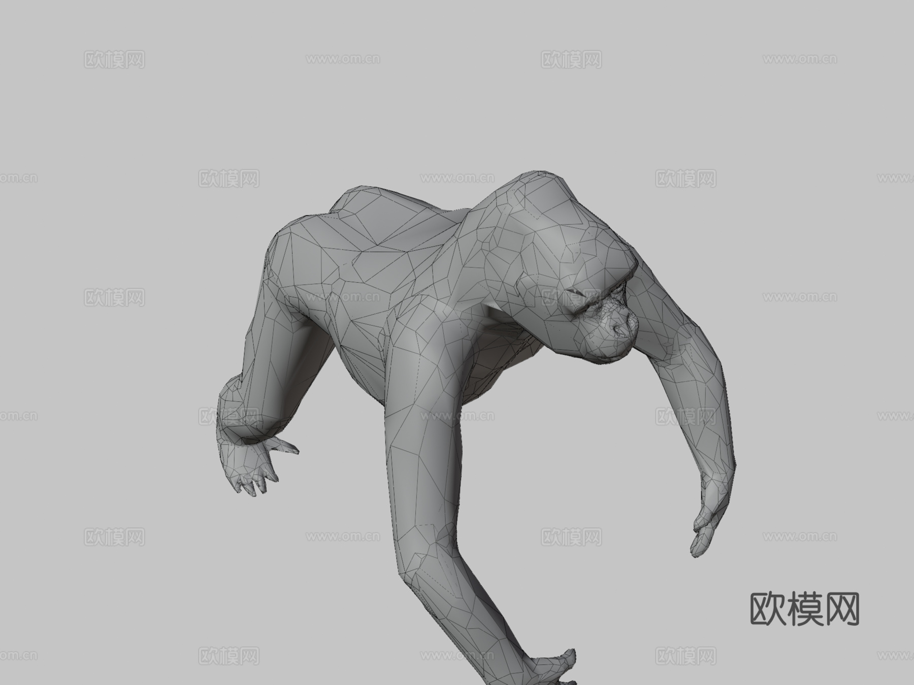 大猩猩3d模型下载（渲染图3）