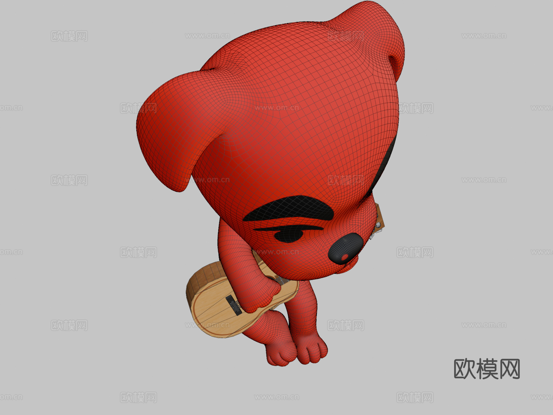 KK滑手  动物森友会3d模型下载（渲染图2）