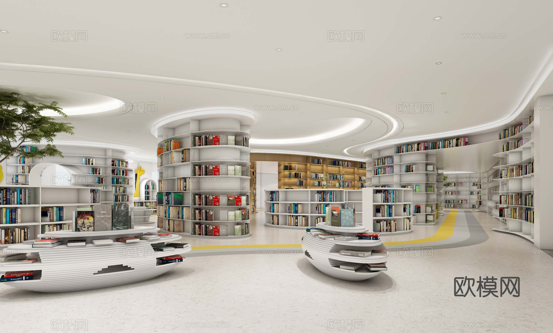 图书馆 书咖 最新全套施工图设计cad施工图