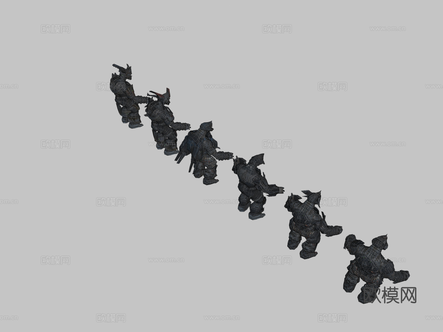 敌人光环3星盟野猪兽3d模型下载（渲染图2）